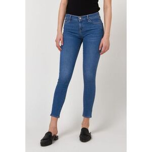 Gas Blue Cotton Skinny Women's Jeans